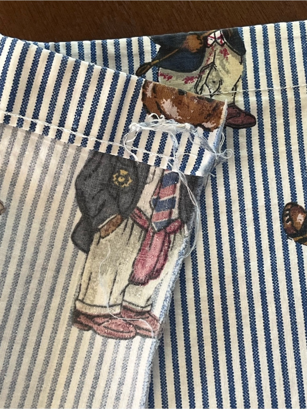 Vintage Ralph Lauren Polo Bear twin flat sheet frayed - Picture 4 of 7